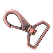 Die Cast Swivel Snap Hook Antique Copper 1 1/2 x 3/8 ID 14868-10