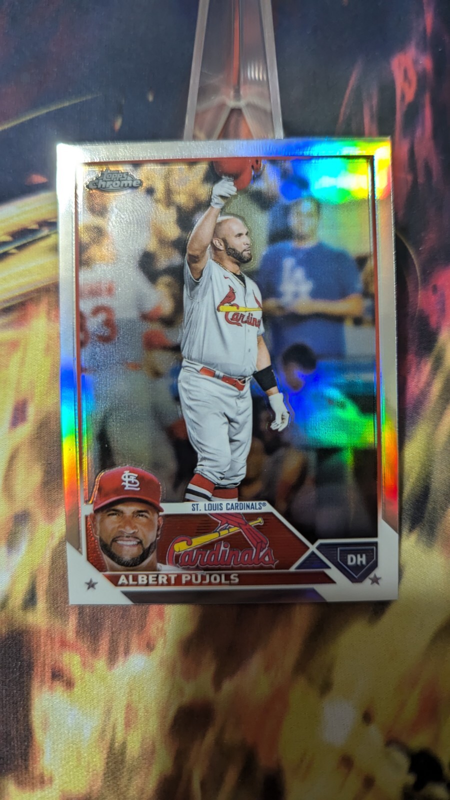 2023 Topps Chrome - Refractor #143 Albert Pujols St Louis Cardinals