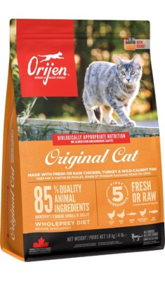 5,4 kg ORIJEN Original Cat Trockenfutter getreidefrei für Katzen jedes Alters