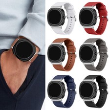 Genuine Leather Band Casual Wrist Strap for Samsung Galaxy Watch Ultra 47mm