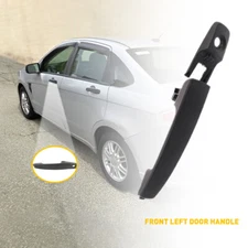 LH Driver Side Front Outside Exterior Door Black Handle for 2008-2011 Ford Focus