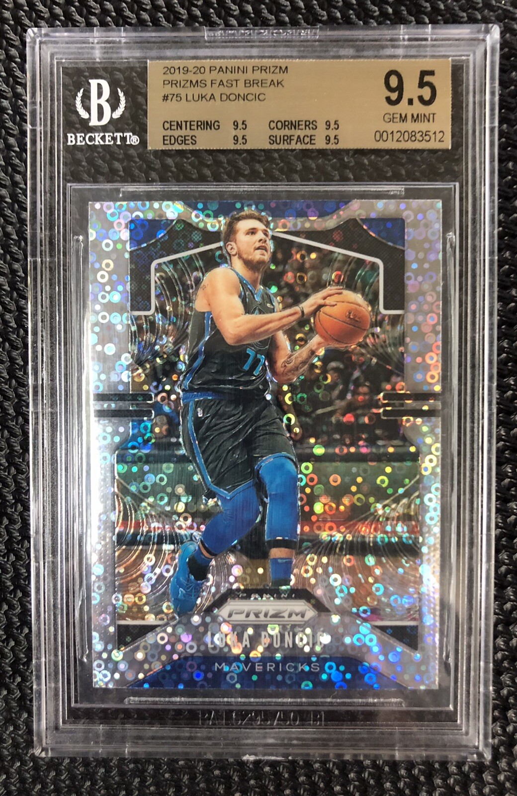 2019 Prizm Fast Break Luka Doncic BGS 9.5 Highest Graded! Pop 4! Mavs 2018 Rook