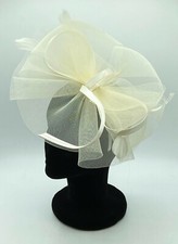 Large Feather Fascinator Hat Aliceband / Clip Ladies Day Weddings Races Ascot