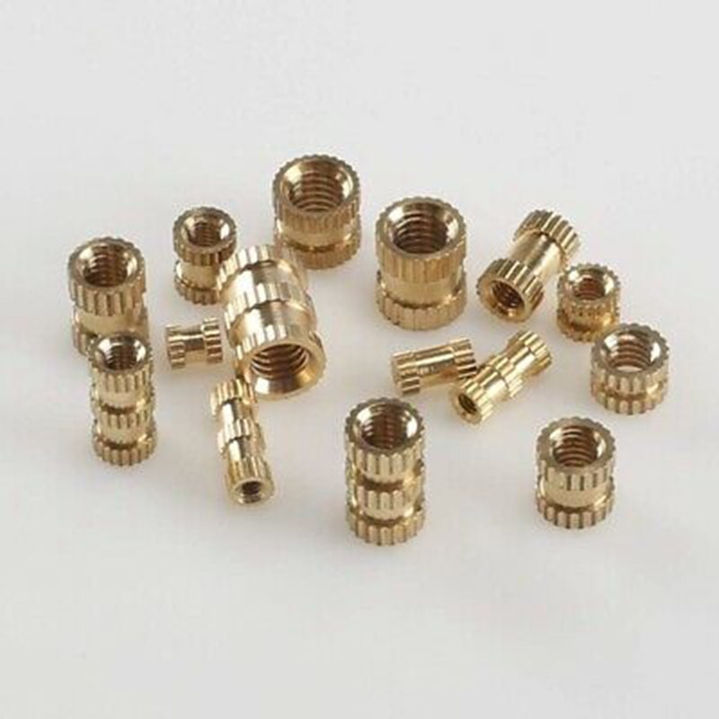 100 Stück Gewindeeinsatz, M3 x 5 x 4cm Threaded Inserts Gewindebuchse | Einpressmuttern mit Pinzette für 3D Druck Automobil Kunststoffteile