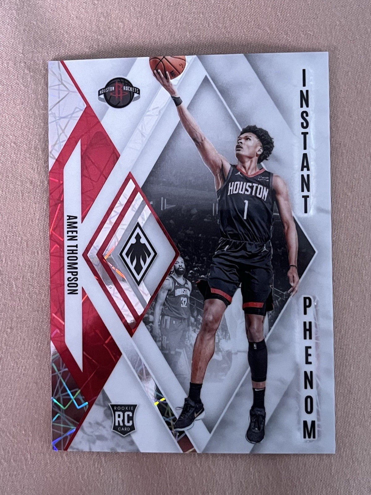 2023-24 Panini Phoenix Instant Phenom Amen Thompson #22 White Lazer 73/150 (RC)