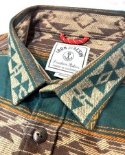 Iron  Resin Men  s Aztec Flannel Shirt - sold out - Size M