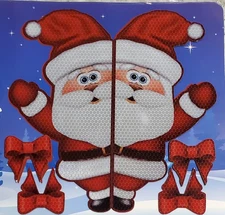 Holiday Christmas Car Magnets Santa + Bows Bigtime Sign Magnetic~ Free Shipping 