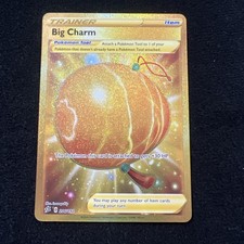 big charm gold card pokemon 206/192 Big Charm | Gold Secret Rare Card | Sword & Shield Rebel Clash main image 1