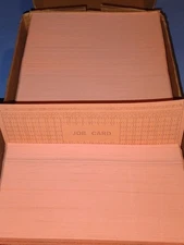 Mainframe Computer Data Punch Card Lot of 1000 Orange 80 Column IBM comp Vtg NOS