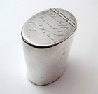 Rara scatola portapillole antica scozzese argento massiccio georgiana Snuff Canister Vesta