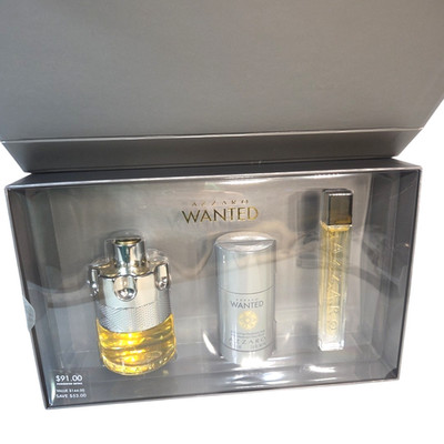 Azzaro Wanted Eau de Toilette Box Set Fragrance Gift Set For Men 3 Pc New in Box