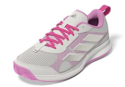 ADIDAS WOMEN'S AVAFLASH TENNIS SNEAKERS SHOES - SIZE WOMEN 5 - WHITE PINK