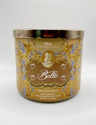 NEW Bath & Body Works Disney Princess BELLE 3-Wick Large Fragrance