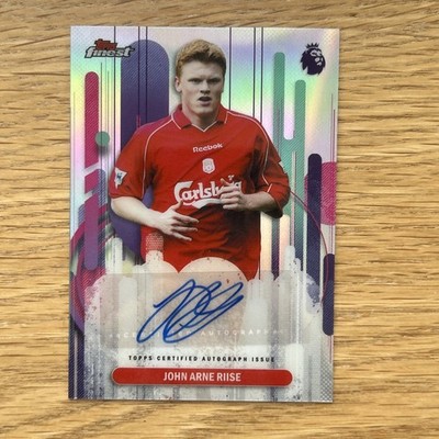 2025-26 Topps Finest EPL JOHN ARNE RIISE Autograph Auto Liverpool  
