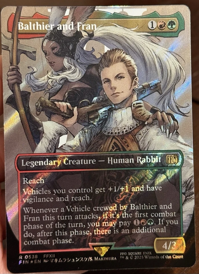 Magic The Gathering Final Fantasy Balthier And Fran Borderless Surge Foil - Image 3 of 3