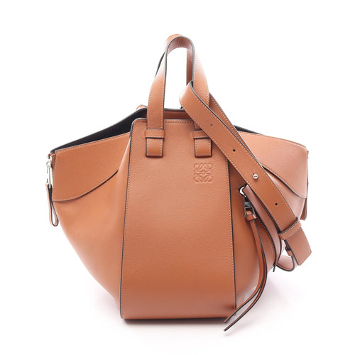 Loewe HAMMOCK SMALL 2WAY Handbag Brown Leather #RCB11070