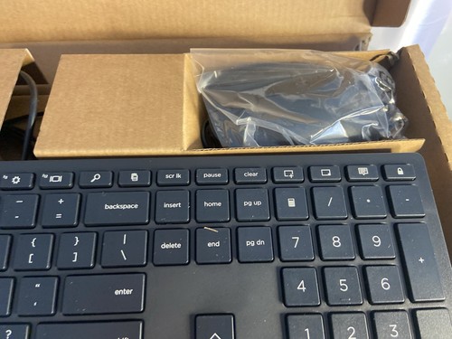 HP Wired Desktop PC Keyboard & Mouse Bundle Black TPA-P001k - Picture 3 of 5