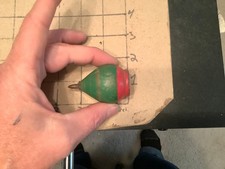 red and green wooden top