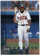 1997 Donruss Rookie Andruw Jones Card #358 Braves. rookie card picture