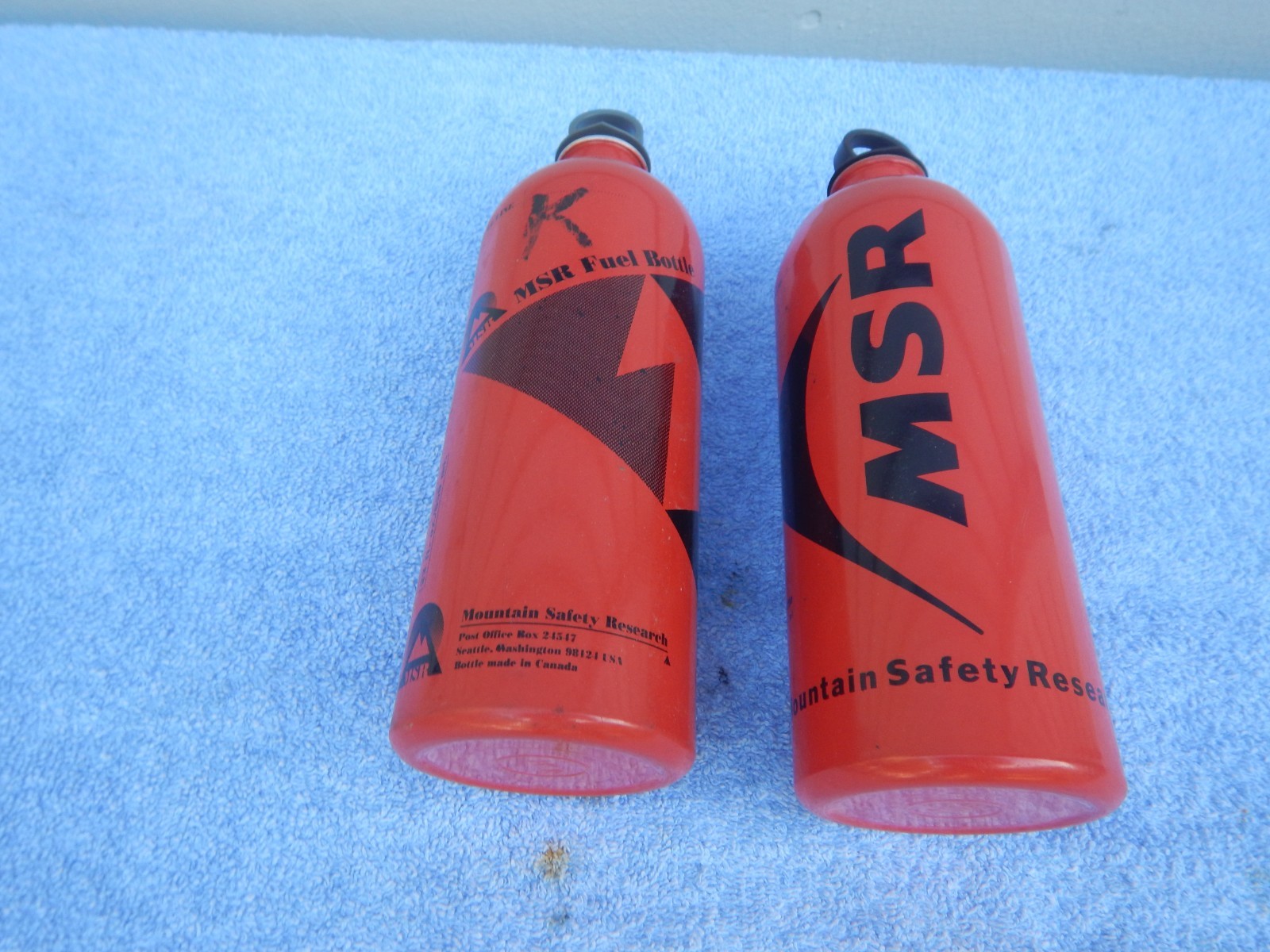 2 MSR Fuel Bottles 22 Fl. Oz. Bottle Backpacking Stove Whisp