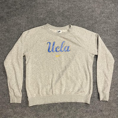 UCLA Bruins Nike Fleece Crewneck Sweatshirt Womens Medium Gray