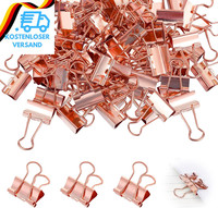 80 StüCk ​​Foldback Klammern Metall​​ Binder Clips, ​​Foldback Klammern 19Mm (0.