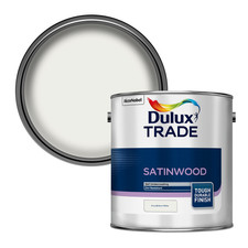 Wood & Metal Paint - Dulux Trade Satinwood Pure Brilliant White 2.5L