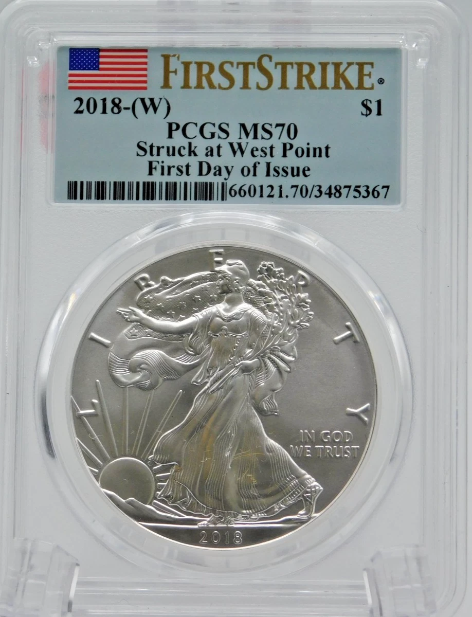 American Eagle MS 70 Graded 2018 Silver Bullion Coins for sale | eBay