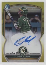 2023 Bowman Chrome Prospect Yellow Refractor 52/75 Clark Elliott Auto 18vm