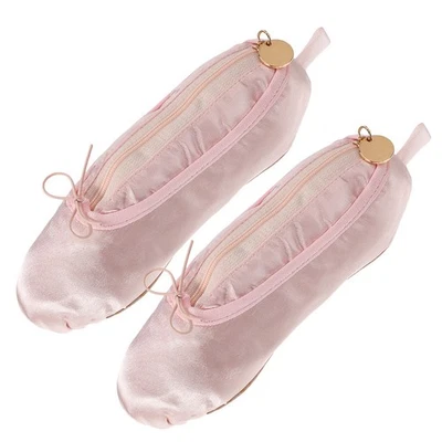 2 Pcs Tanzschuhtasche Ballerina-Slipper-Beutel Stift-Organizer-Tasche - Bild 1 von 4