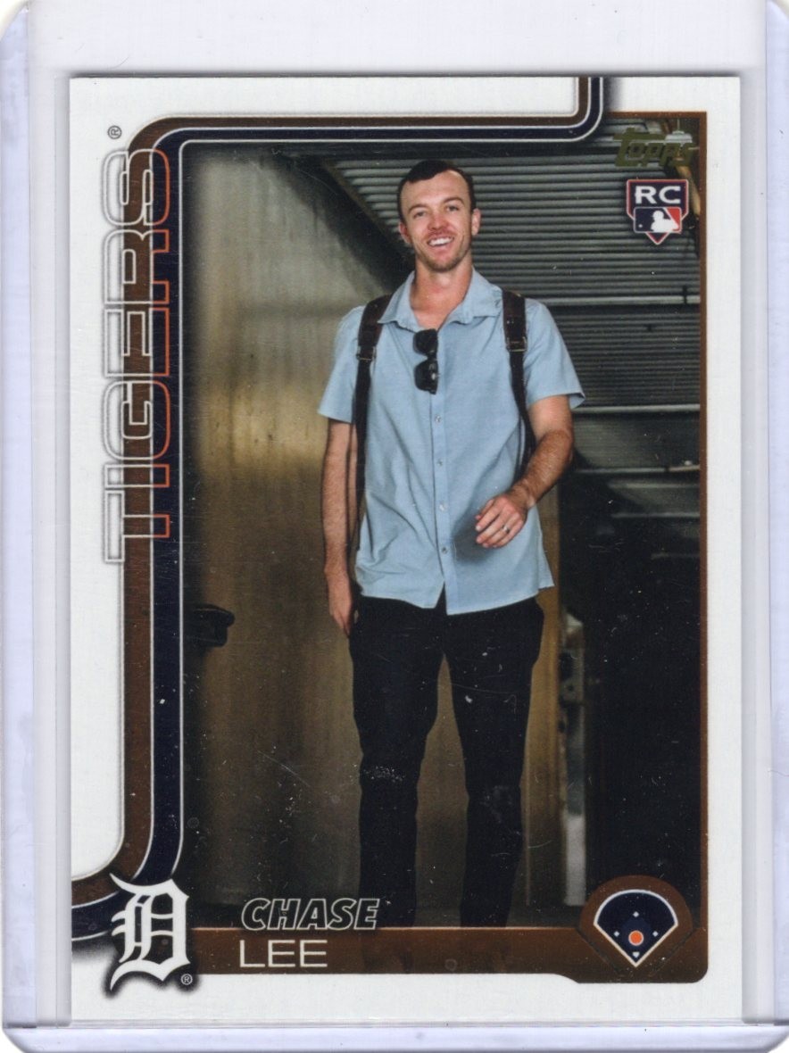 2025 Topps Update CHASE LEE Golden Mirror Image Variation SSP TIGERS RC US167