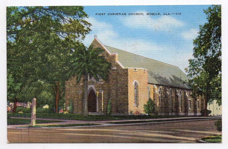 1940s? Linen - First Christian Church - Mobile, Alabama
