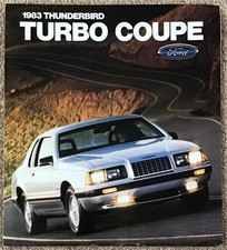 FORD THUNDERBIRD USA LF Car Sales Brochure 1983 #003-Ann 3/83 TURBO COUPE