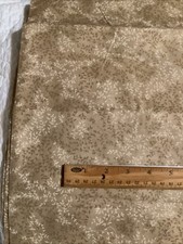 Cotton Fabric Brown Beige Tone On Tone Vining Leaves 1 Yard X 25