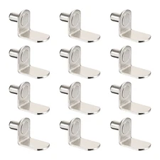 20pcs Shelf Support Peg 6mm L-Shaped Furniture Cabinet Closet Shelf Bracket Pegs