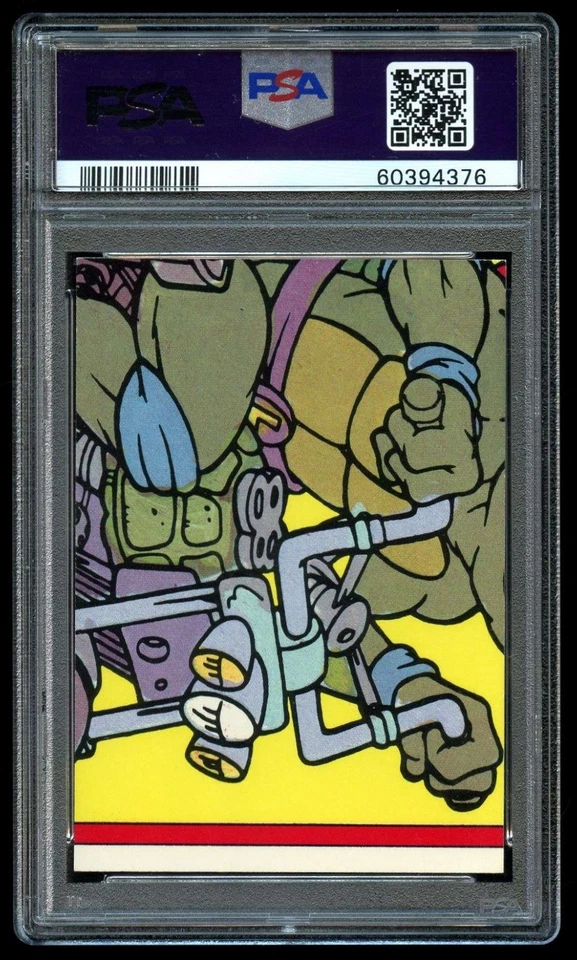 1989 Topps Teenage Mutant Ninja Turtles Stickers #10 TMNT PSA 10 GEM MINT - Image 2 of 2