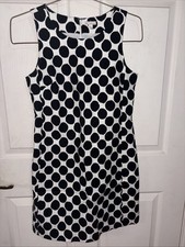 GAP Black and White Polka Dot Dress/ S EUC