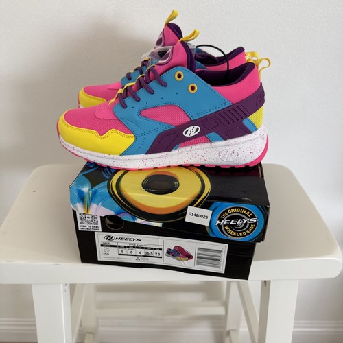 HEELYS Unisex Kids Force Youth Size 5 Women’s Size 6 Color-Multi.