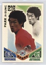2010 Match Attax South Africa World Cup UK Edition Man of the Ji-Sung Park u1x