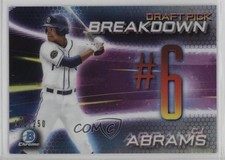 2019 Bowman Draft Chrome Scouts Pick Breakdown Refractor 105/250 CJ Abrams 13c1