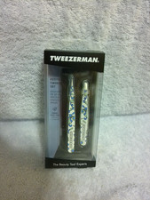 Tweezerman Petite Tweezer Set 1 Point  1 Slant With Storage Case New
