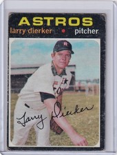 1971 Topps Baseball #540 Larry Dierker - Houston Astros