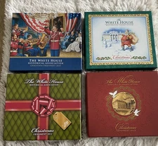 Official White House Christmas ornaments, Lot of 4, 2010-2013, In Original Boxes