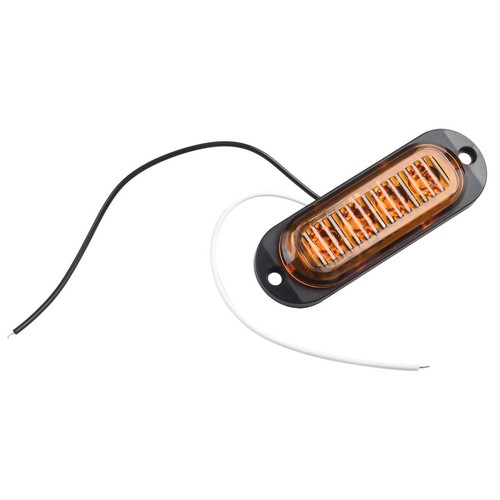 ABS+PC LED Side Marker Lights DC 12V-24V Yellow Light 3.38in Clearance Light New - Picture 8 of 24