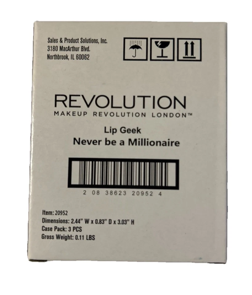 Makeup Revolution London, Lip Geek Lipstick, Never Be a Millionaire .12oz - Image 2 of 2