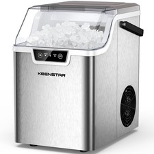 Nugget Countertop Ice Maker with Soft Chewable Ice 40Lbs/24H, Pebble Sonic Ic...