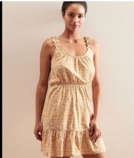 Banana Republic Womens Ruffle Fit & Flare Dress medium Sundress