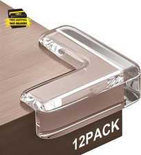 Corner Protectors, 12 Pack, Baby Proofing Corner Guards, Clear and Transparent C