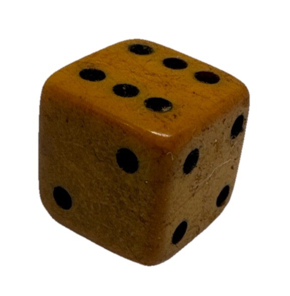 Vintage Mini Wood Dice | Game Casino | Collectible Rare