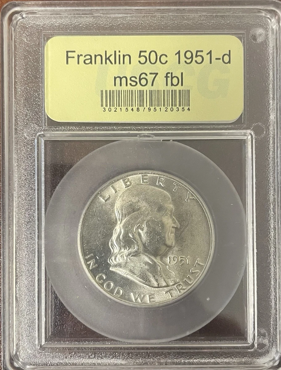 Business U.S. Mint 1951 Franklin Half Dollars (1948-1963) for sale
